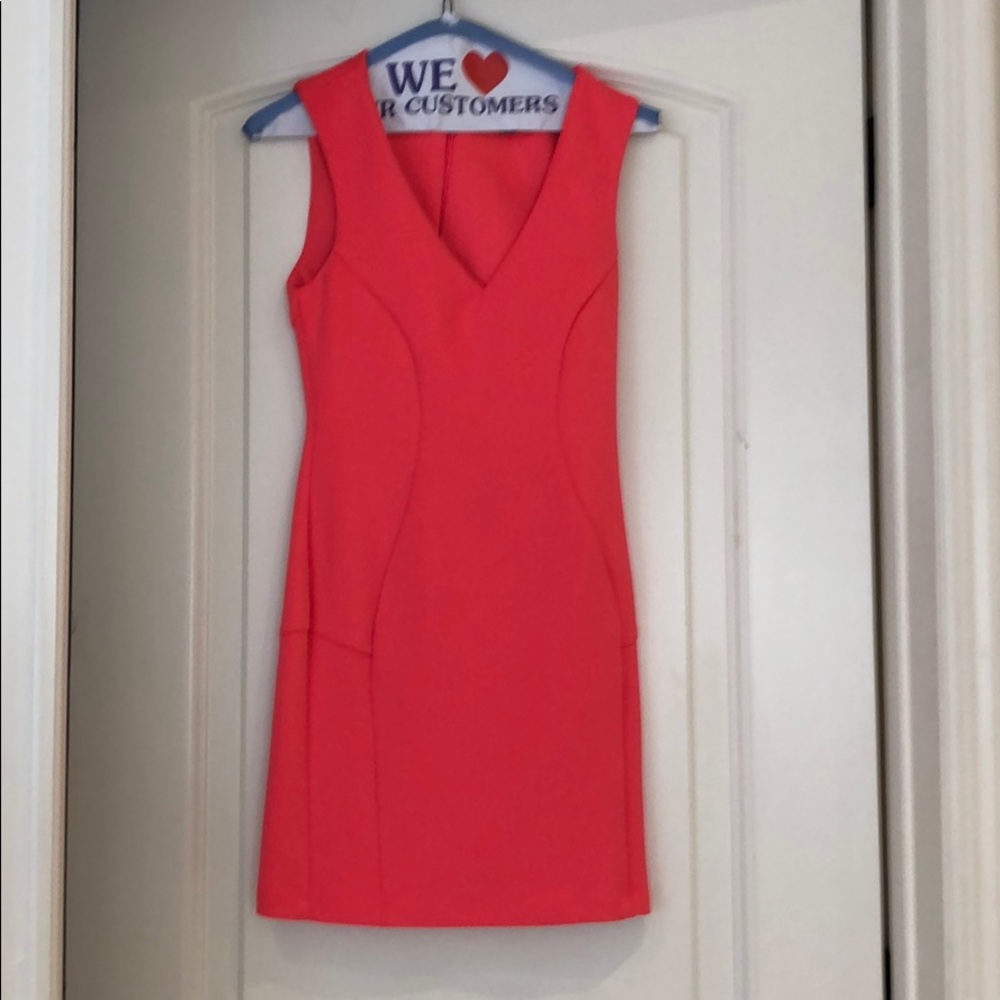 Neon pink dress